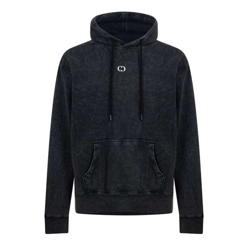 Criminal Damage Mens Galaxy Washed Hoodie / Black Wash